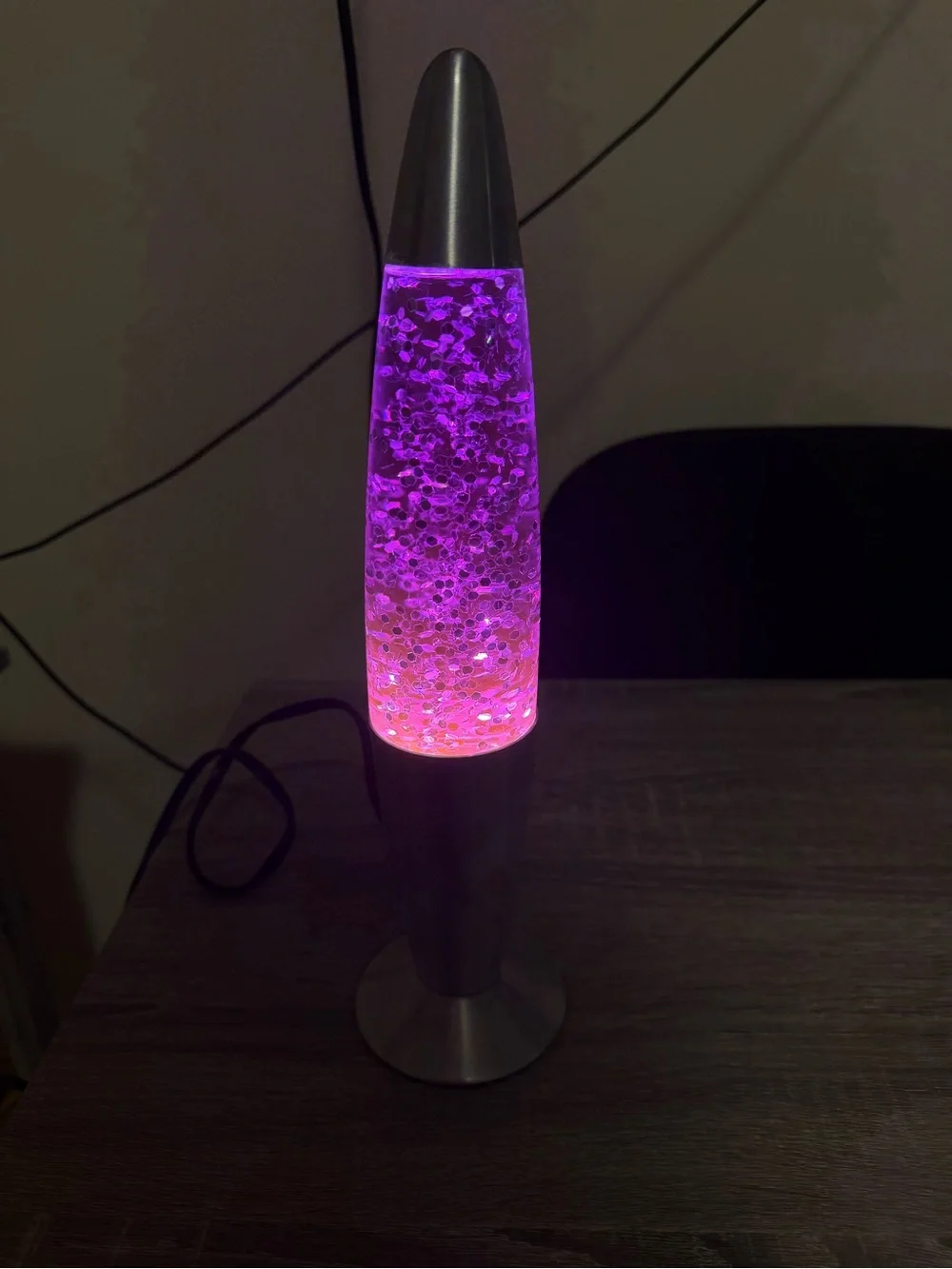 Fusion Purple Glitter Lava Lamp